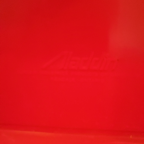 Lunchbox Thermos RARE vintage 1970s Disney World Mickey Mouse Red Aladdin Ind - Picture 3 of 15